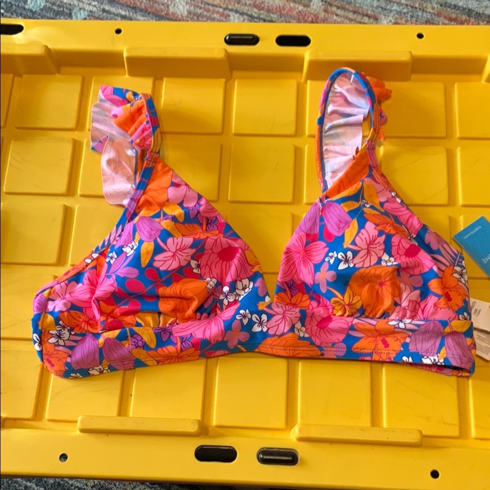 Cupshe Pink and Orange Bikini Top Swimwear